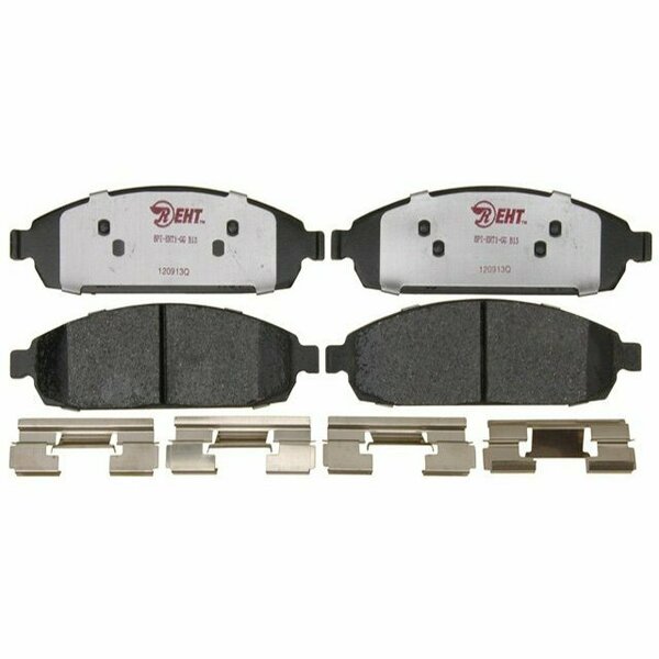 R/M Brakes BRAKE PADS OEM OE Replacement Hybrid Technology Includes Mounting Hardware EHT1080H